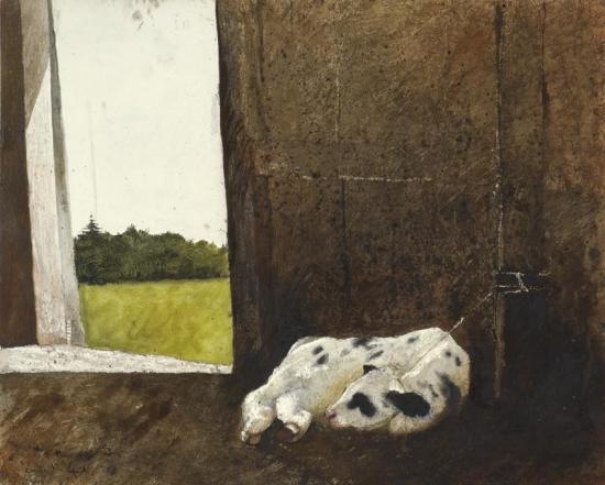 New Calf, 1963 Artwork by Jamie Wyeth