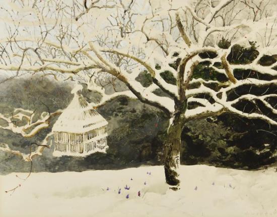 Snow In April, 1983 Artwork by Jamie Wyeth