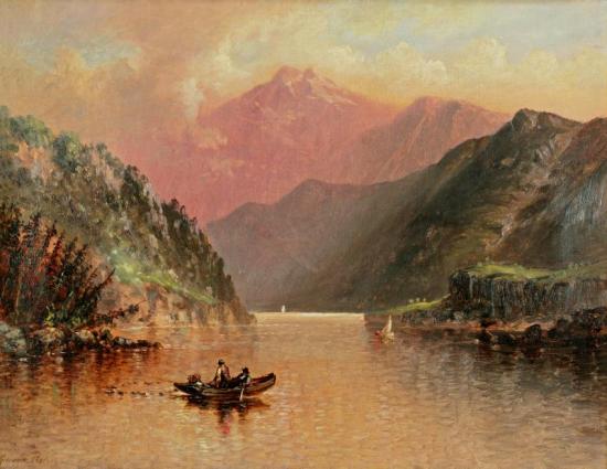 Mountain Lake Artwork by Granville Perkins