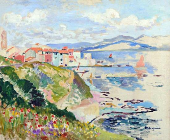 Vue Sur La Ponche, Saint-tropez, 1904 Artwork by Henri Manguin