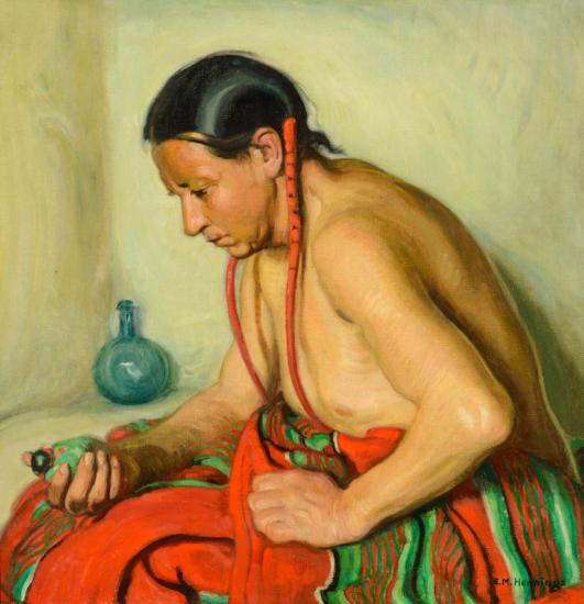 Indian With Fetish Artwork by E. Martin Hennings