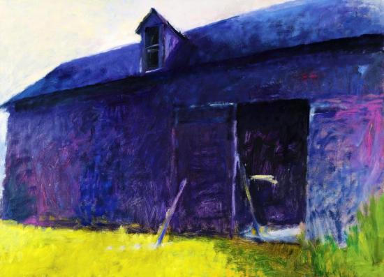 Barn Against The Sun #2, 1985 Artwork by Wolf Kahn