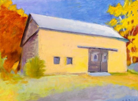 Barn On The Ames Hill Road, 1992 Artwork by Wolf Kahn