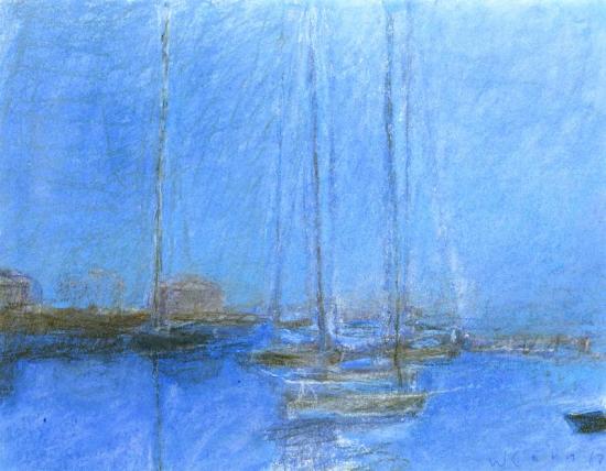 Blue Harbor Artwork by Wolf Kahn