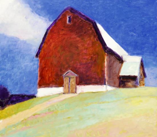 Gambrel Barn, 2003 Artwork by Wolf Kahn