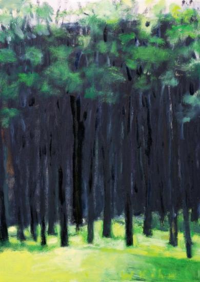 Green And Black, 2002 Artwork by Wolf Kahn