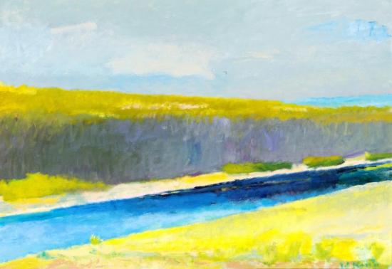 River In Summer, 1981 Artwork by Wolf Kahn