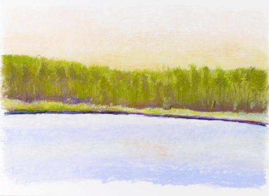 Shoreline In A Summer Haze, 1989 Artwork by Wolf Kahn