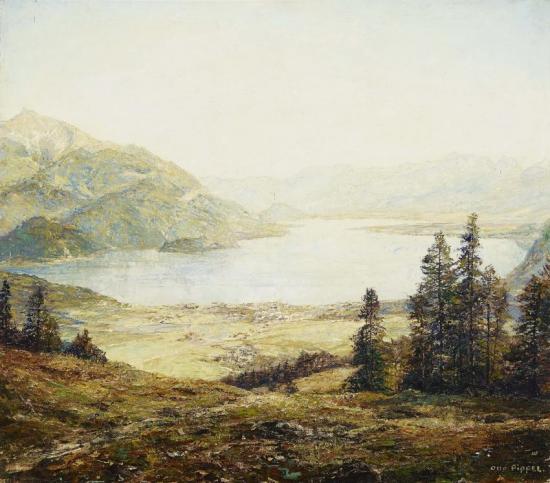 Blick Auf St. Gilgen Am Wolfgangsee Artwork by Otto Pippel