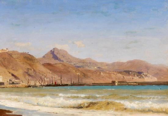 At North African Coast Artwork by Carl Johann Neumann