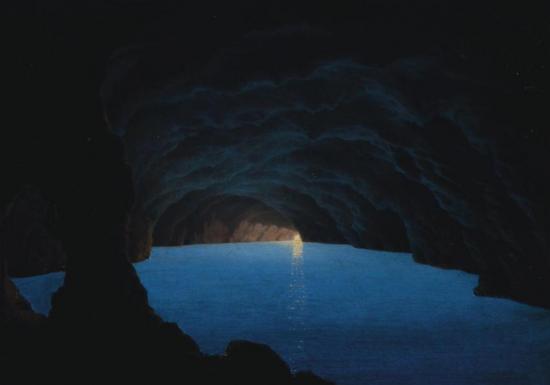 Grotto Azuri, Capri, 1865 Artwork by Carl Johann Neumann