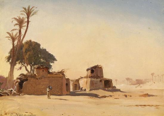 In The Desert On A Summer's Day Artwork by Carl Johann Neumann