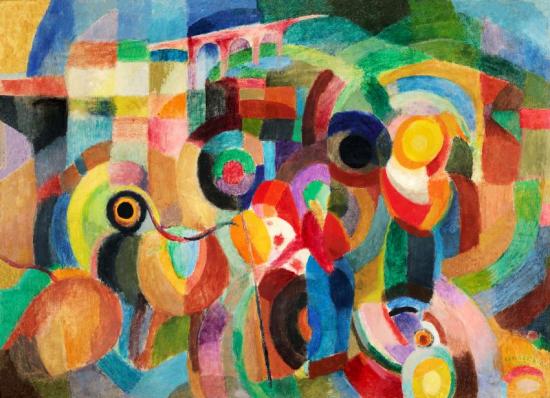 Market In Minho, 1915 Artwork by Sonia Delaunay