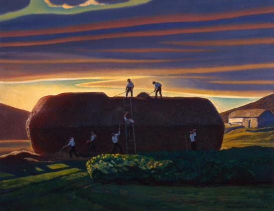 Dan Ward's Stack, Ireland, 1926 Artwork by Rockwell Kent