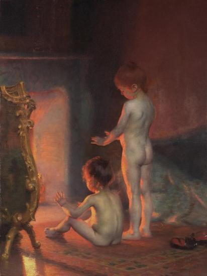 After The Bath, 1890 Artwork by Paul Peel