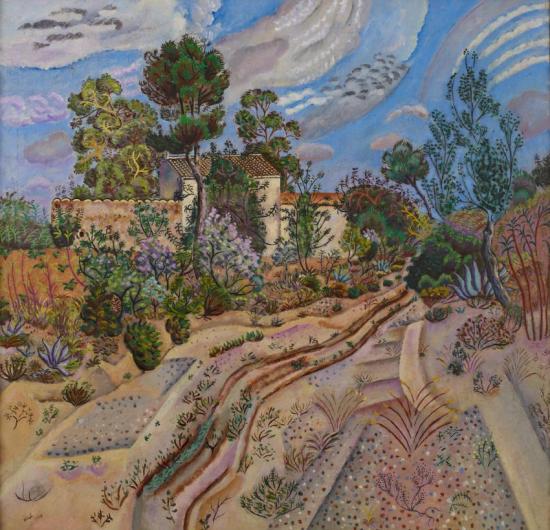 The Waggon Tracks, 1918 Artwork by Joan Miró