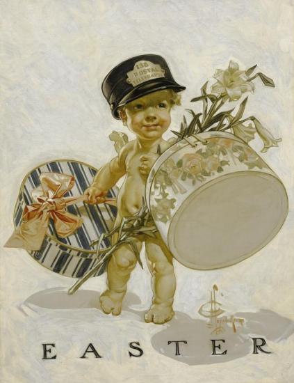 Easter Baby, 1909 Artwork by Joseph Christian Leyendecker