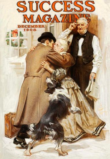 Embracing Grandma, 1985 Artwork by Joseph Christian Leyendecker