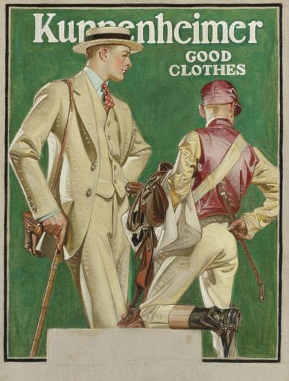 Kuppenheimer Good Clothes (man And Jockey), 1923 Artwork by Joseph Christian Leyendecker