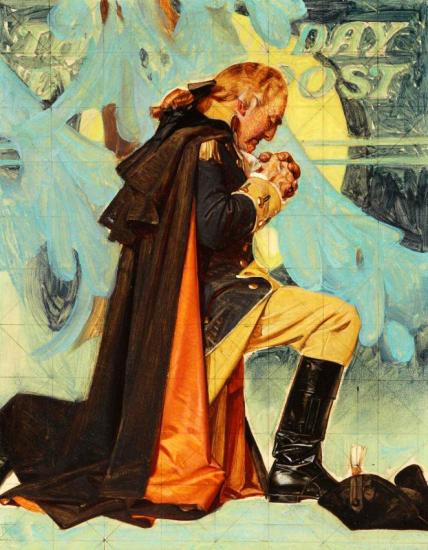 Study For George Washington At Valley Forge, 1935 Artwork by Joseph Christian Leyendecker