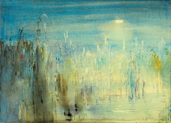 Moon In The Mist Artwork by Alice Ravenel Huger Smith