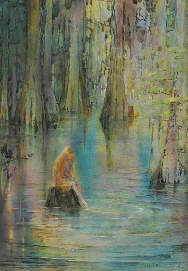The Mystic Cypress Artwork by Alice Ravenel Huger Smith