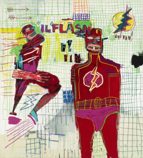 Flash In Naples, 1983 Artwork by Jean Michel Basquiat