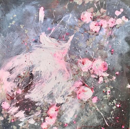 Dress And Roses, 2018 Artwork by Laurence Amélie