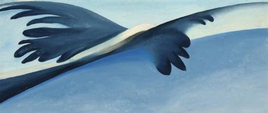 Blue And White Abstraction, 1958 Artwork by Georgia O'keeffe