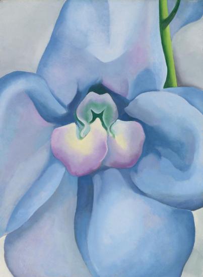 Blue Flower (the Blue Flower) Artwork by Georgia O'keeffe