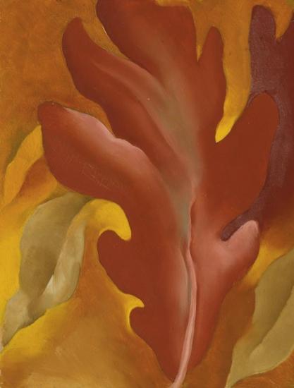 Oak Leaves Artwork by Georgia O'keeffe