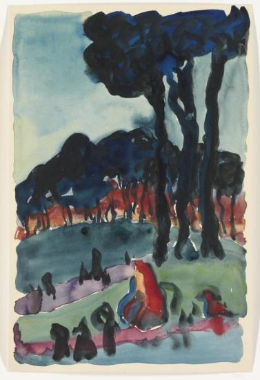 The Park At Night Artwork by Georgia O'keeffe