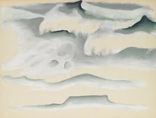 Waves Artwork by Georgia O'keeffe