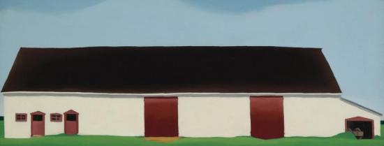 White Barn With Cart Artwork by Georgia O'keeffe