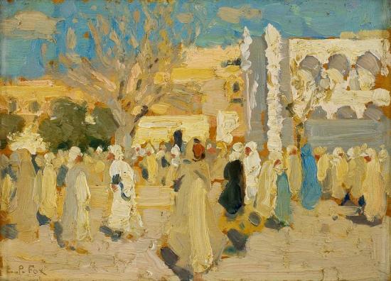 Arab Market Place, 1911 Artwork by Emanuel Phillips Fox