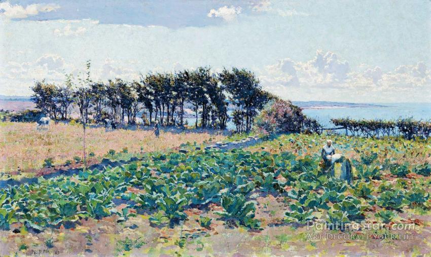 The Cabbage Patch, 1889 Artwork by Emanuel Phillips Fox