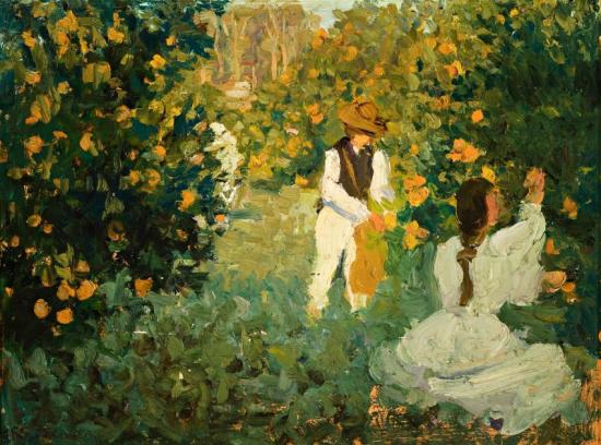 The Orange Pickers, 1911-1913 Artwork by Emanuel Phillips Fox