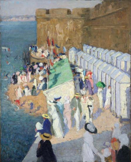 High Tide At St Malo, 1911-1912 Artwork by Ethel Carrick Fox