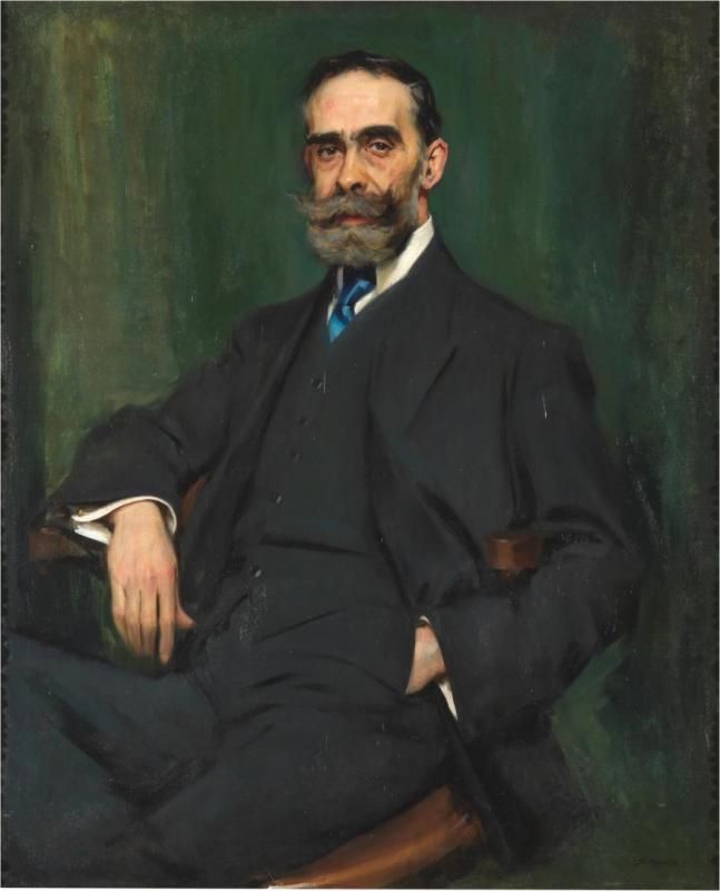 Portrait Of A Gentleman I, 1915 Artwork by Segundo Matilla Marina