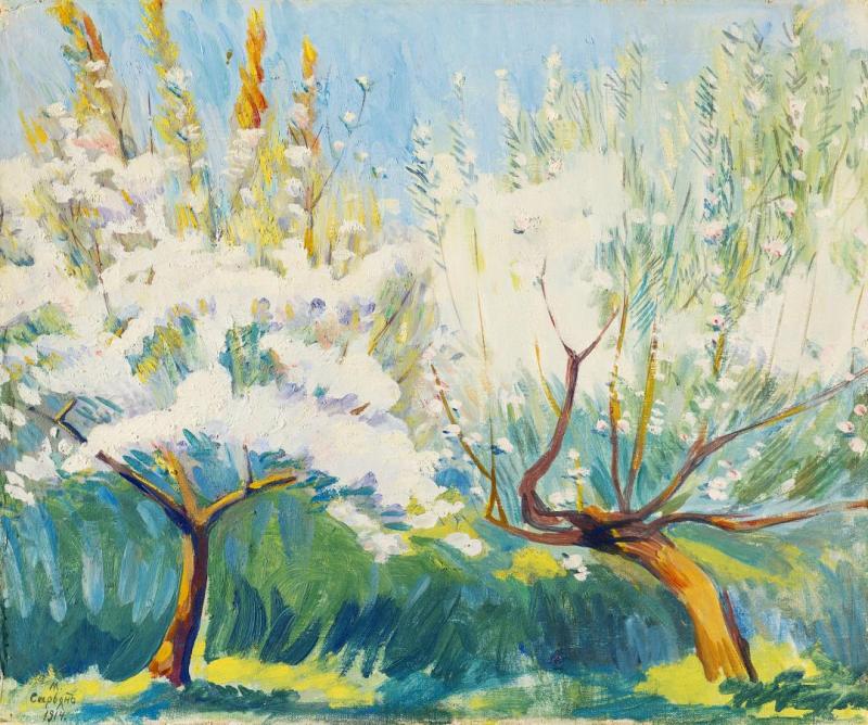 Blossoming Trees, 1914 Artwork by Martiros Sarian