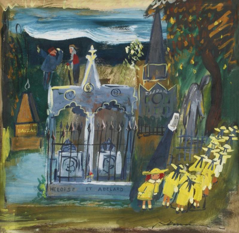 And Sometimes They Were Very Sad, Ca. 1953 Artwork by Ludwig Bemelmans
