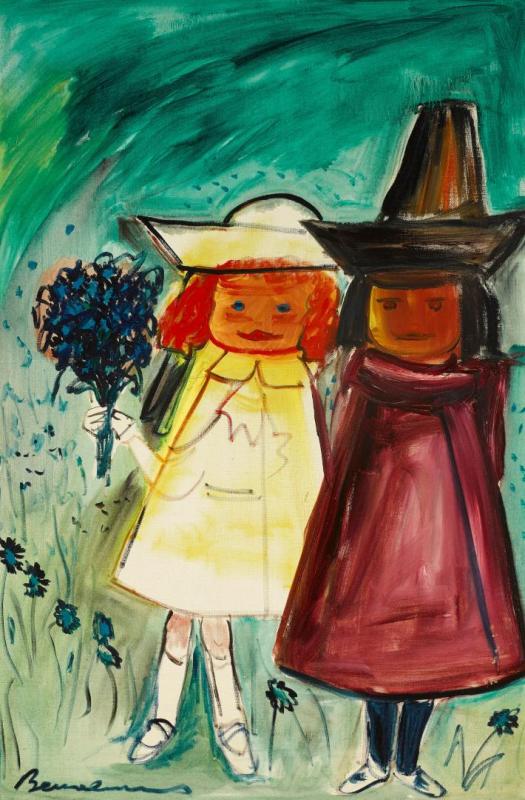 Madaleine And Pepito Artwork by Ludwig Bemelmans