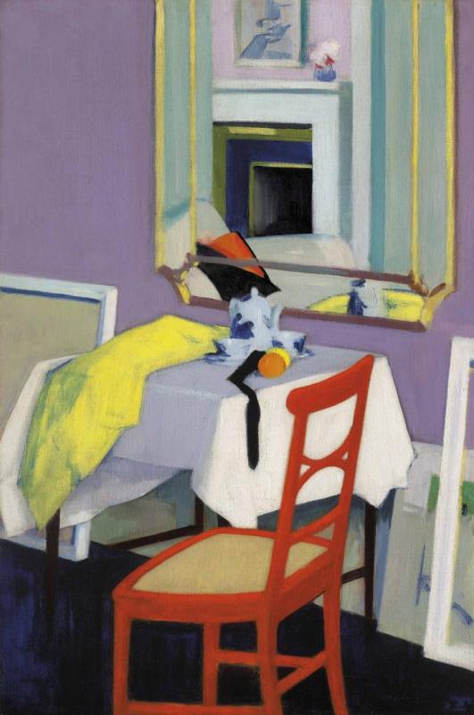 Interior (the Red Chair), Circa 1928 Artwork by Francis Campbell Boileau Cadell