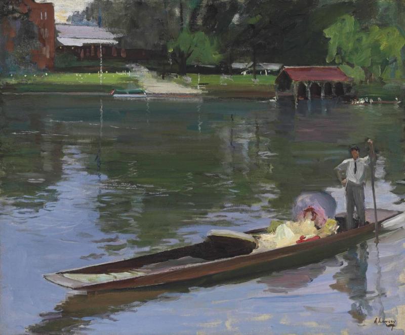 A Summer Evening - The Thames, 1913 Artwork by Sir John Lavery