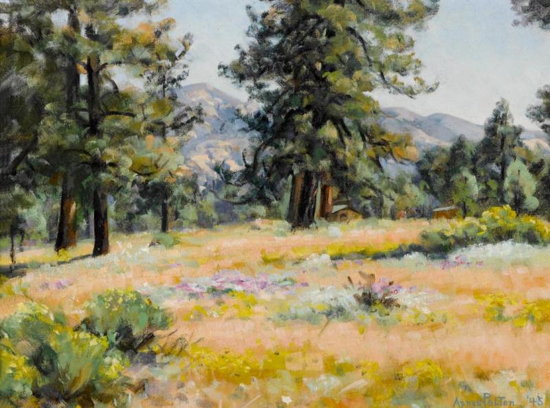 Mountain Flowers In September, Thomas Mountain, 1945 Artwork by Agnes Pelton