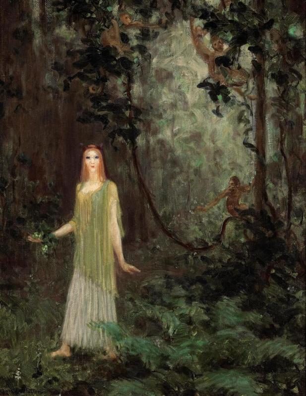 Vine Wood Artwork by Agnes Pelton