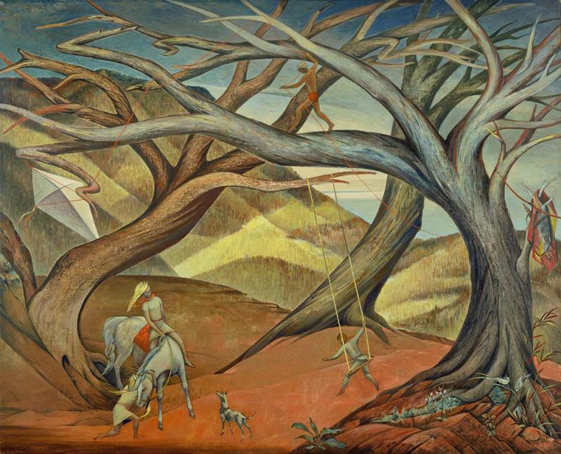 Children's Hour, 1940 Artwork by Frank Mechau