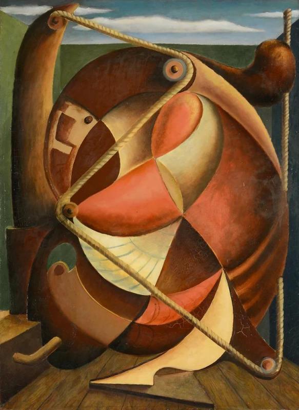 Abstraction Mecanique, 1930 Artwork by Frank Mechau
