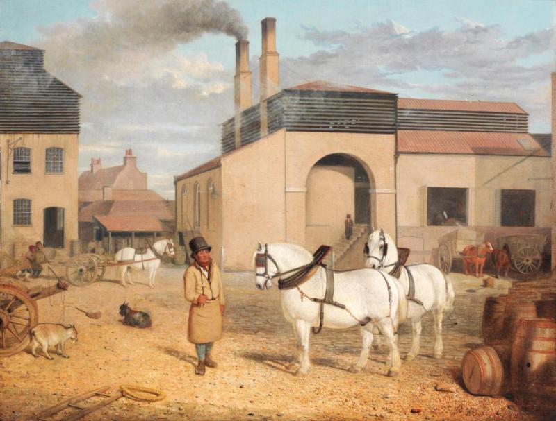 Hodgson's Brewery, 1823 Artwork by Thomas Woodward