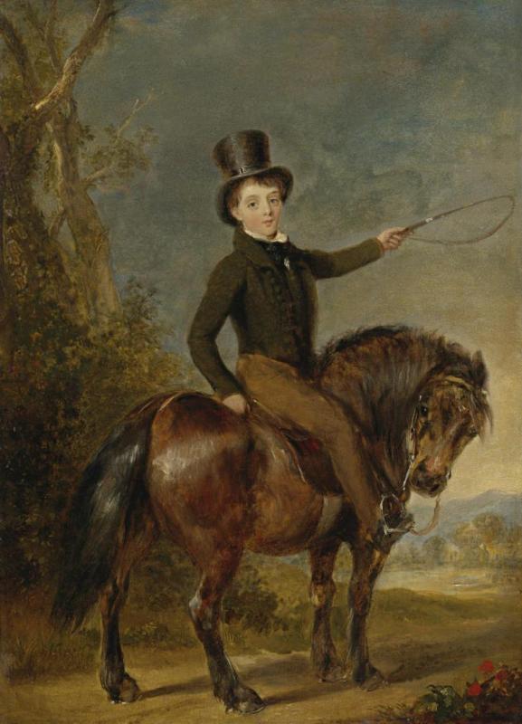 The Honorable James Macdonald On His Pony Artwork by Thomas Woodward